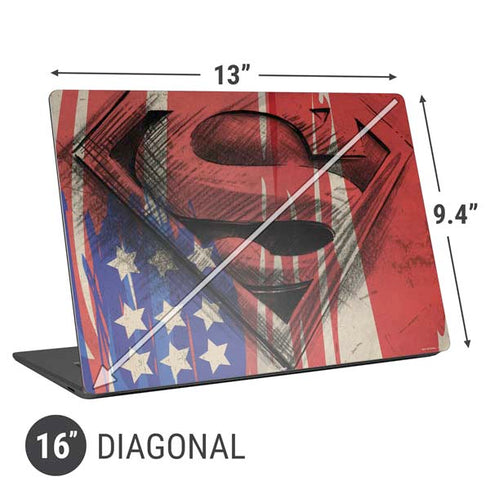 DC Comics Superman Crest Universal Laptop 16in (13 x 9.4in) Skin